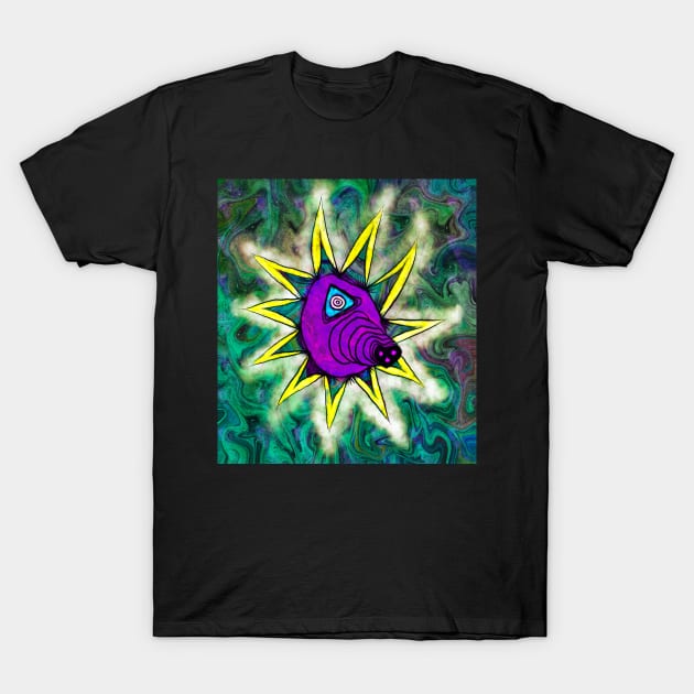 Abstract Sun Eye Alien T-Shirt by Pragonette